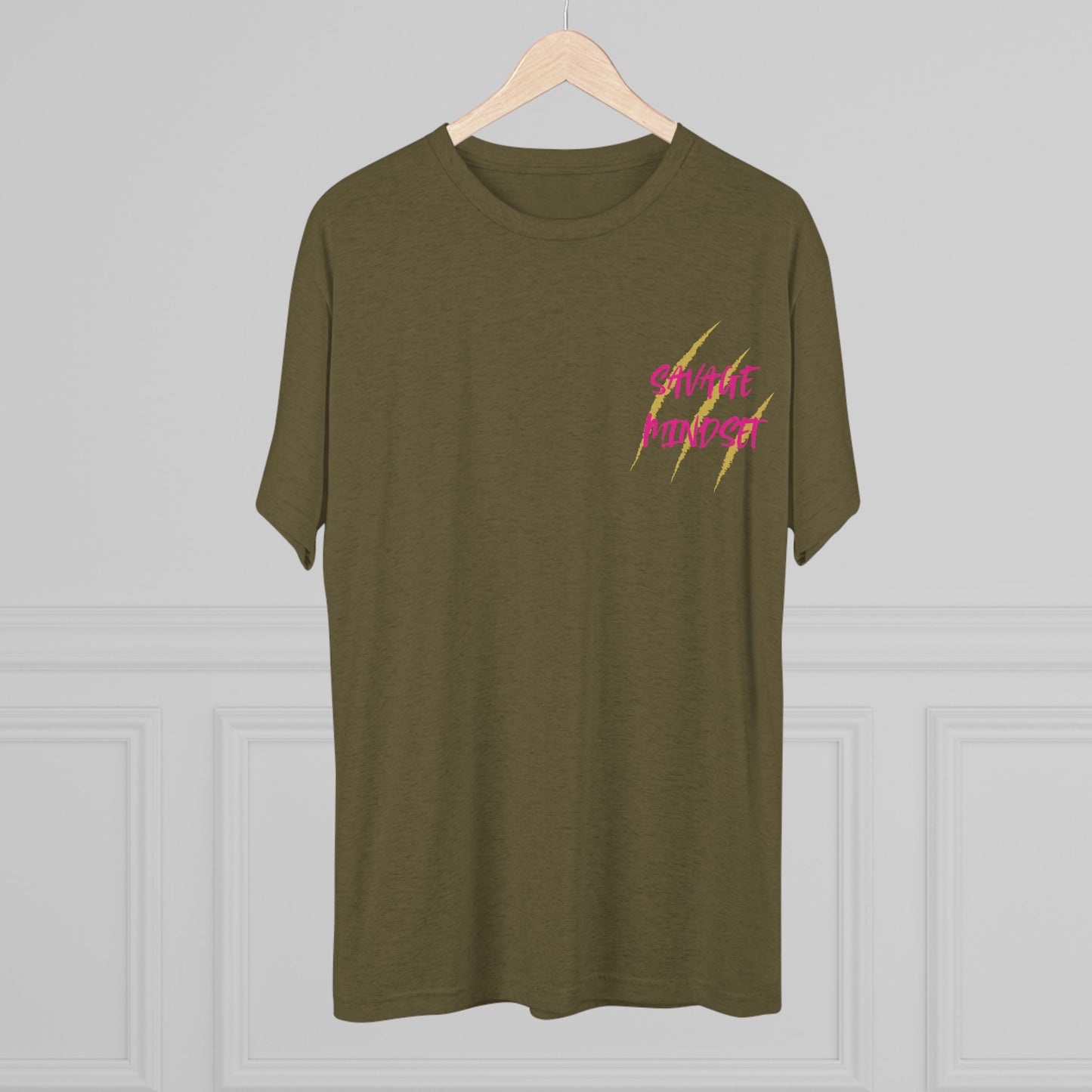 Ladies: "Savage Mindset" Tri-Blend Crew Tee