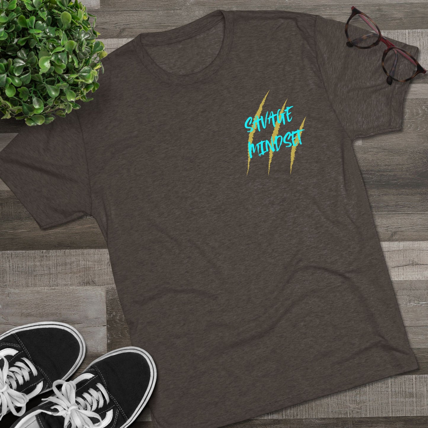 "savage Mindset" Tri-Blend Crew Tee