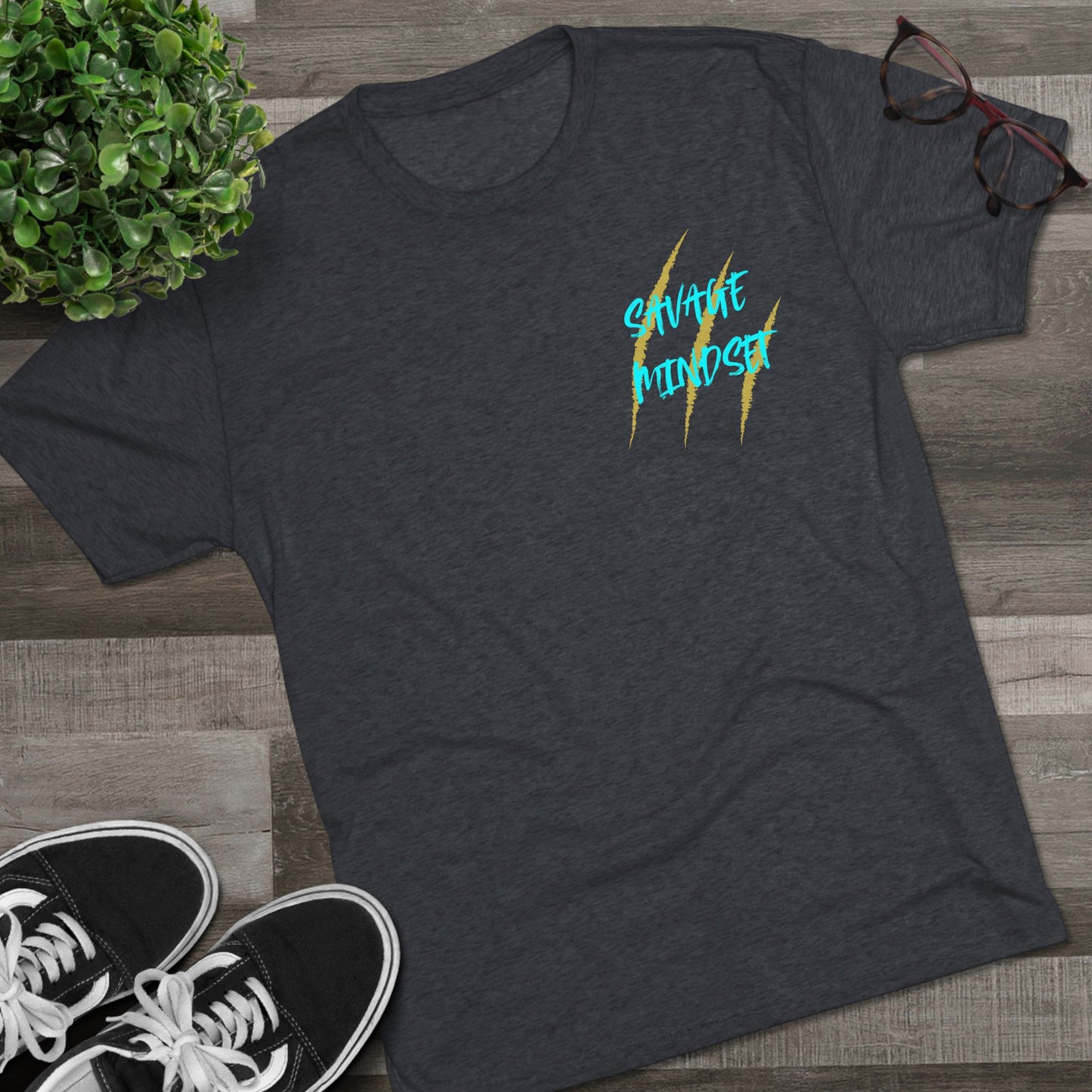"savage Mindset" Tri-Blend Crew Tee