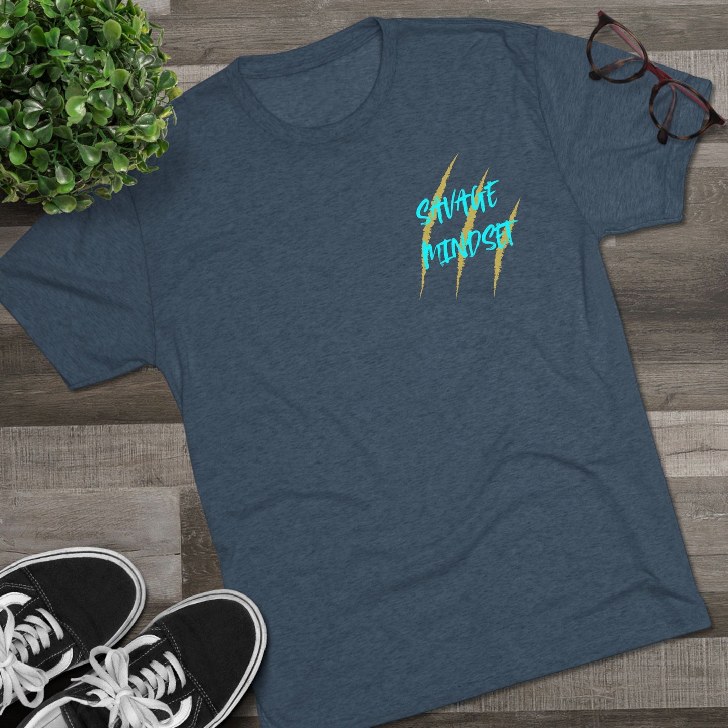 "savage Mindset" Tri-Blend Crew Tee