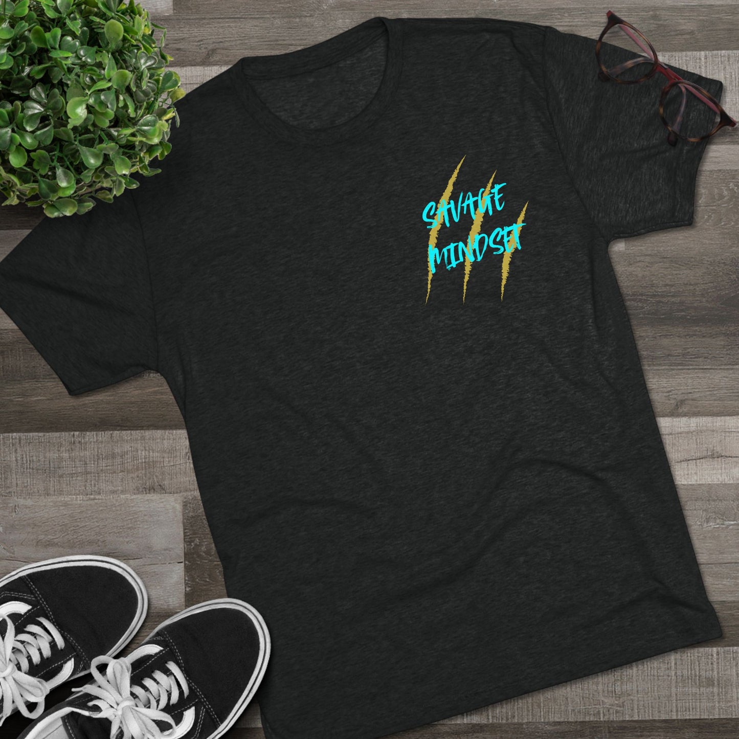 "savage Mindset" Tri-Blend Crew Tee
