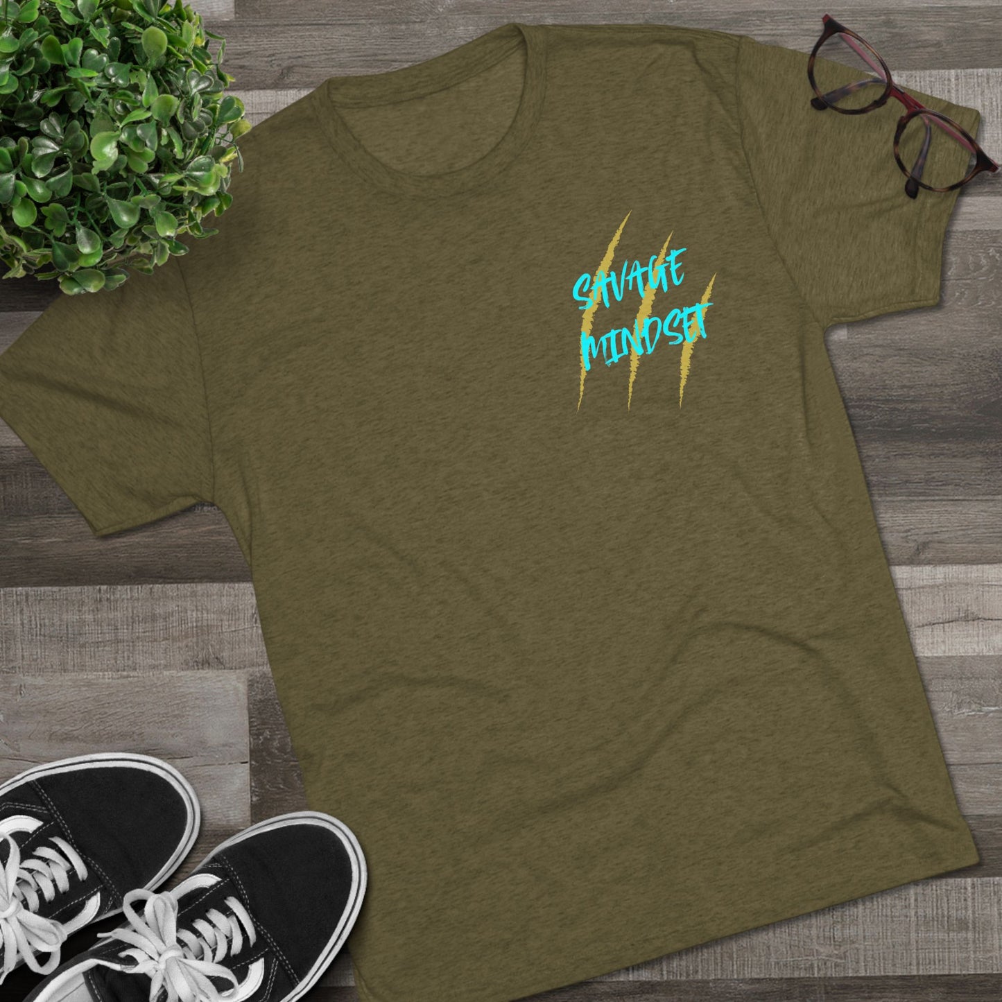 "savage Mindset" Tri-Blend Crew Tee