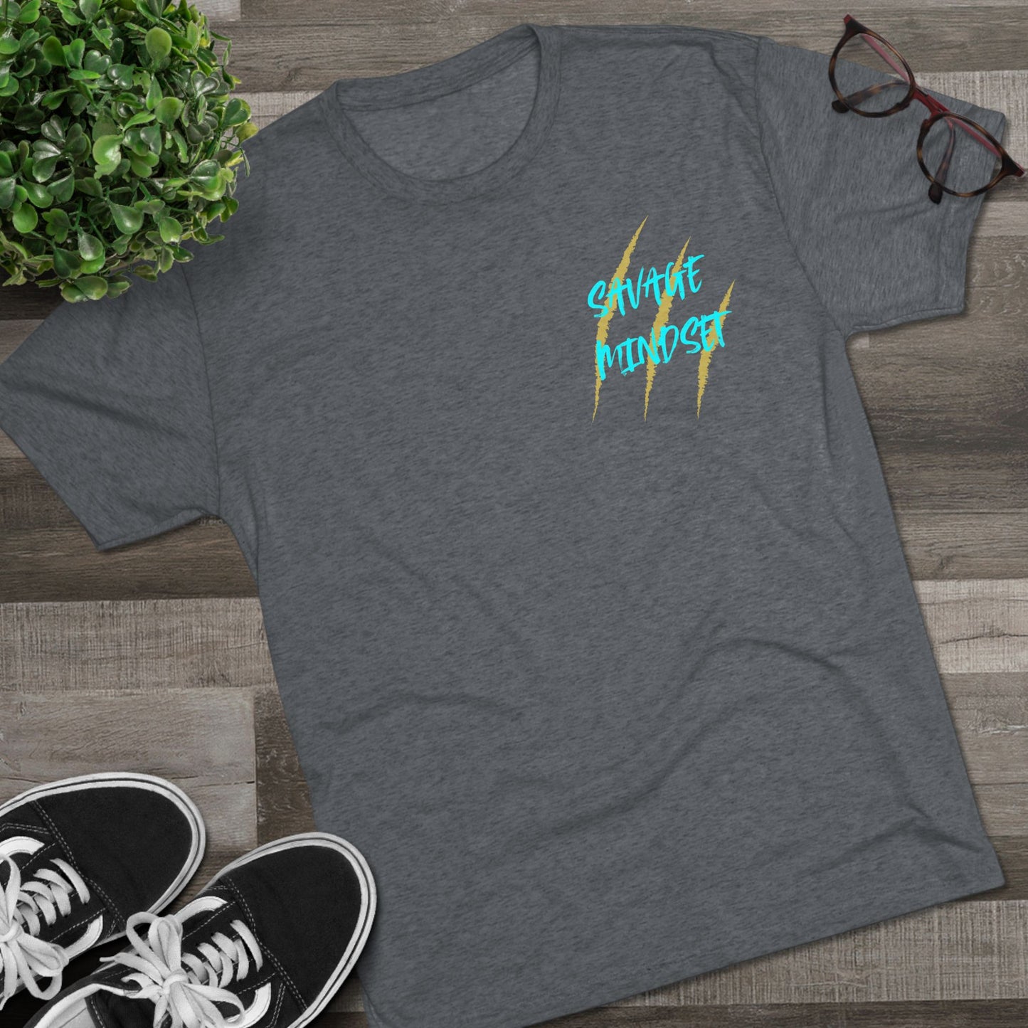 "savage Mindset" Tri-Blend Crew Tee